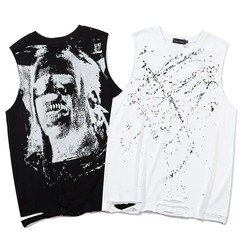 Men Horror Portrait Tank Top