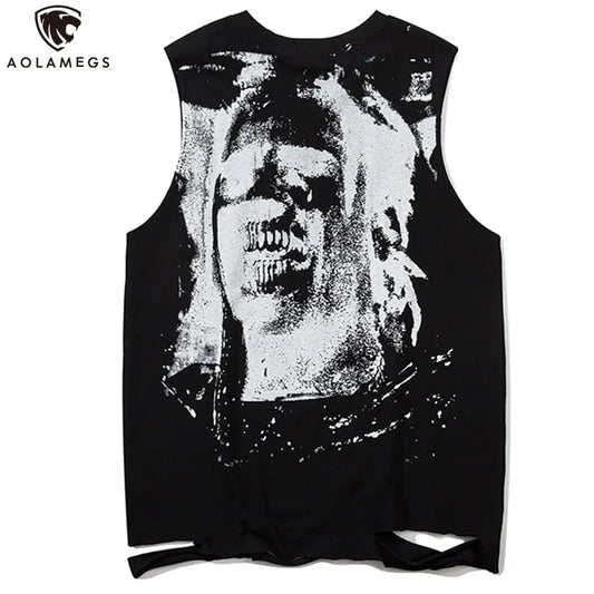 Men Horror Portrait Tank Top