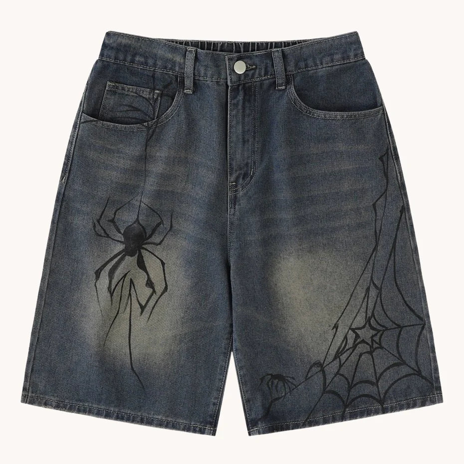 Cobweb Jean Shorts