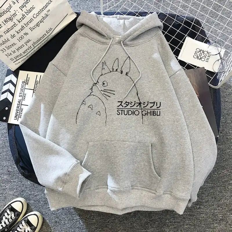 Anime Hooded Shirt Women